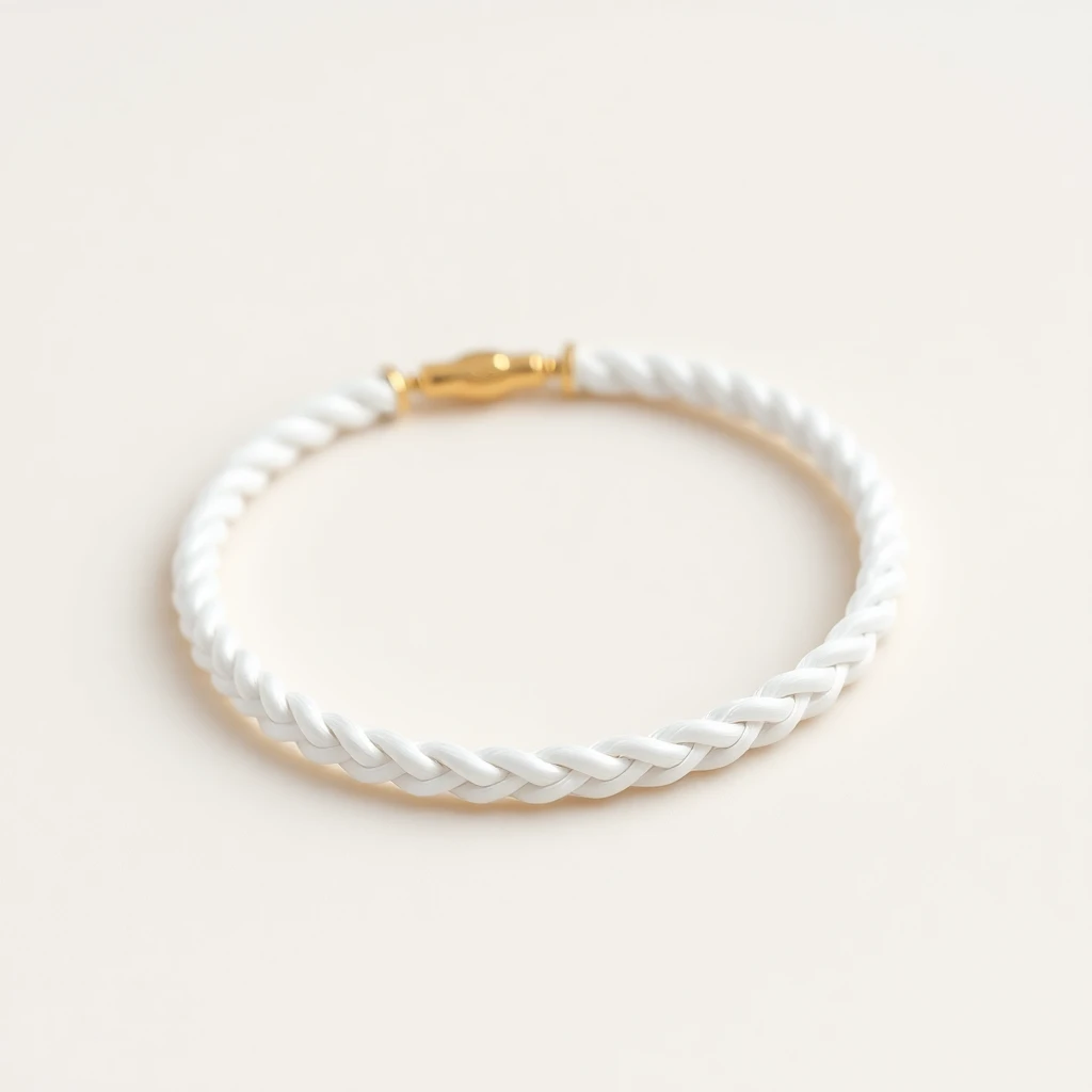 Bracelet Ancre or blanc