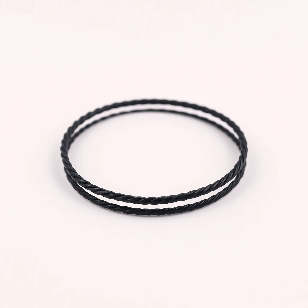 Bracelet Ancre Or Blanc Noir