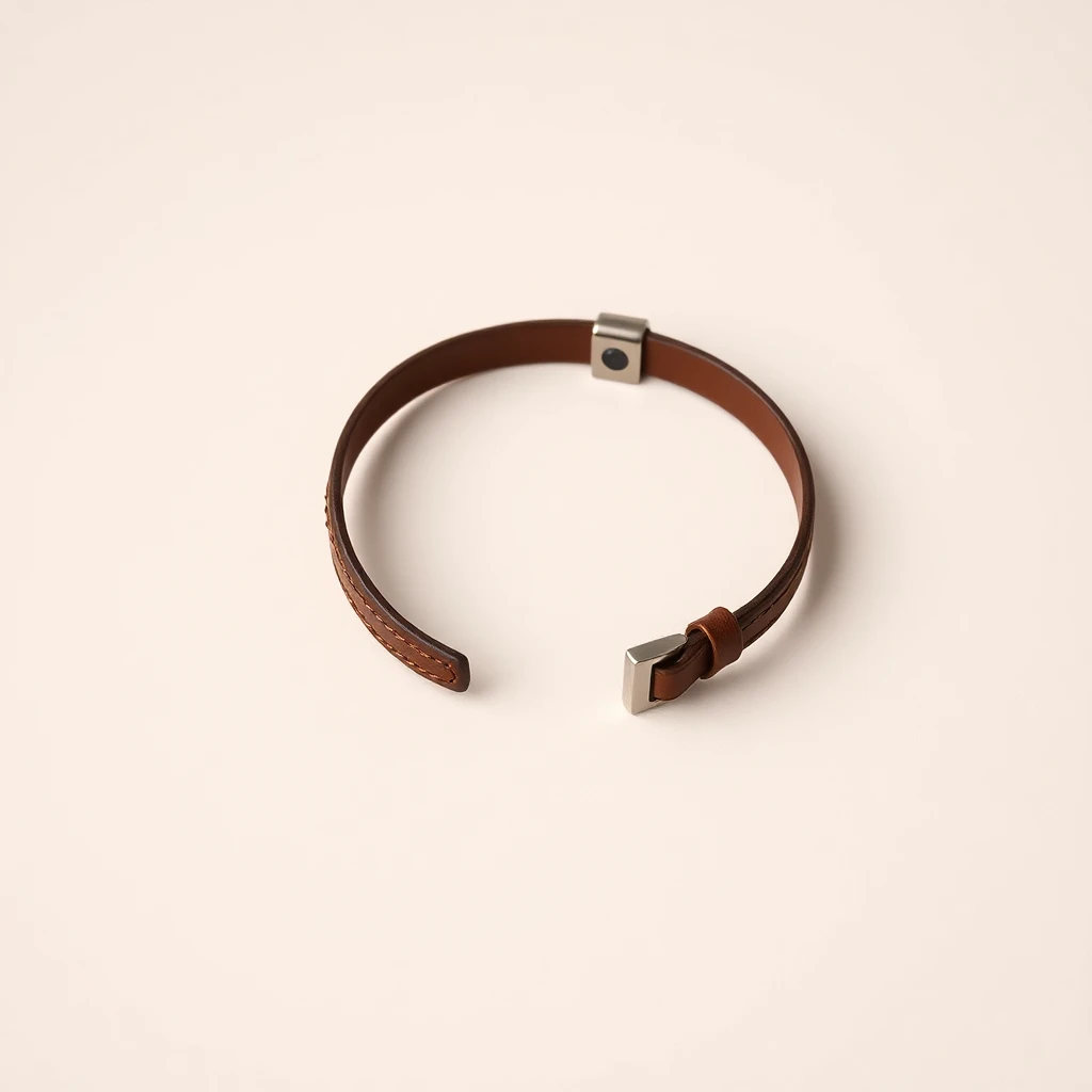 Bracelet cuir Fauve