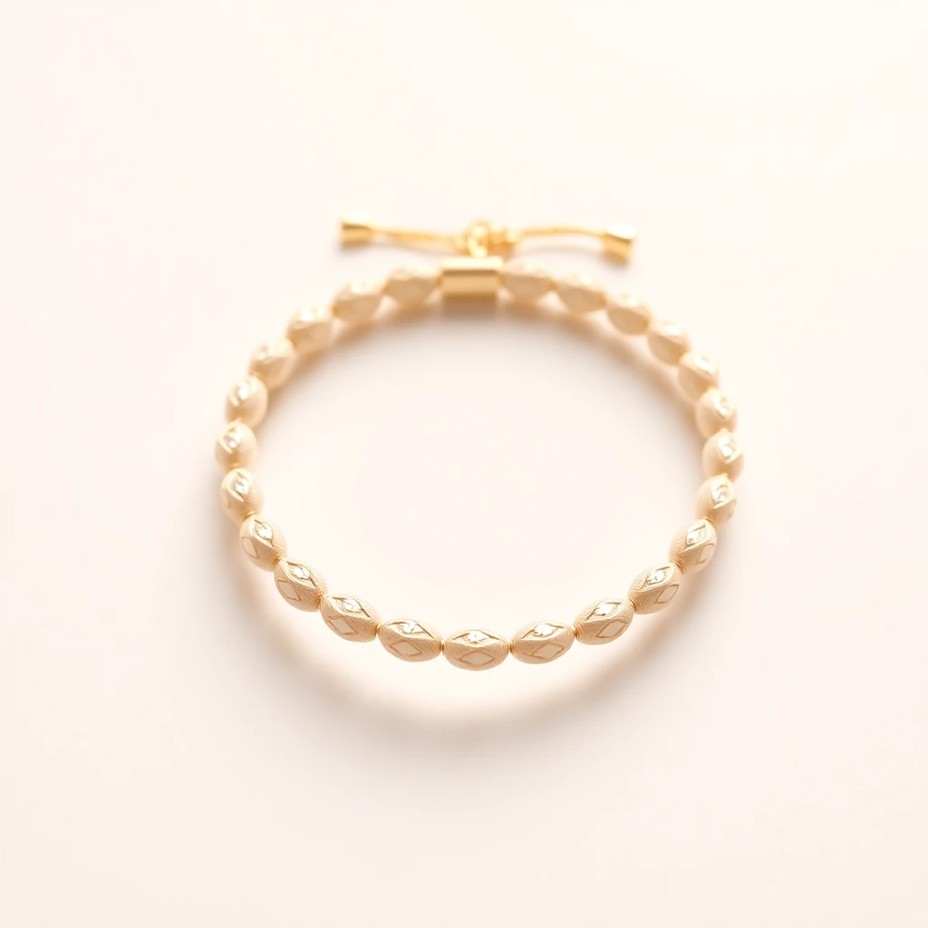 Bracelet mini fermoir Crème 2