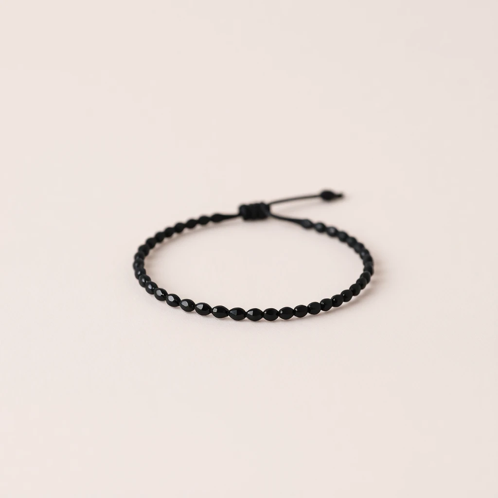 Bracelet mini fermoir Noir