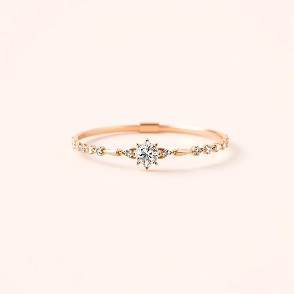 Bracelet Panthère Or Rose Diamant