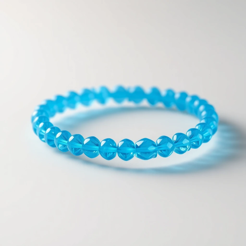 Bracelet tour H Bleu Polaire