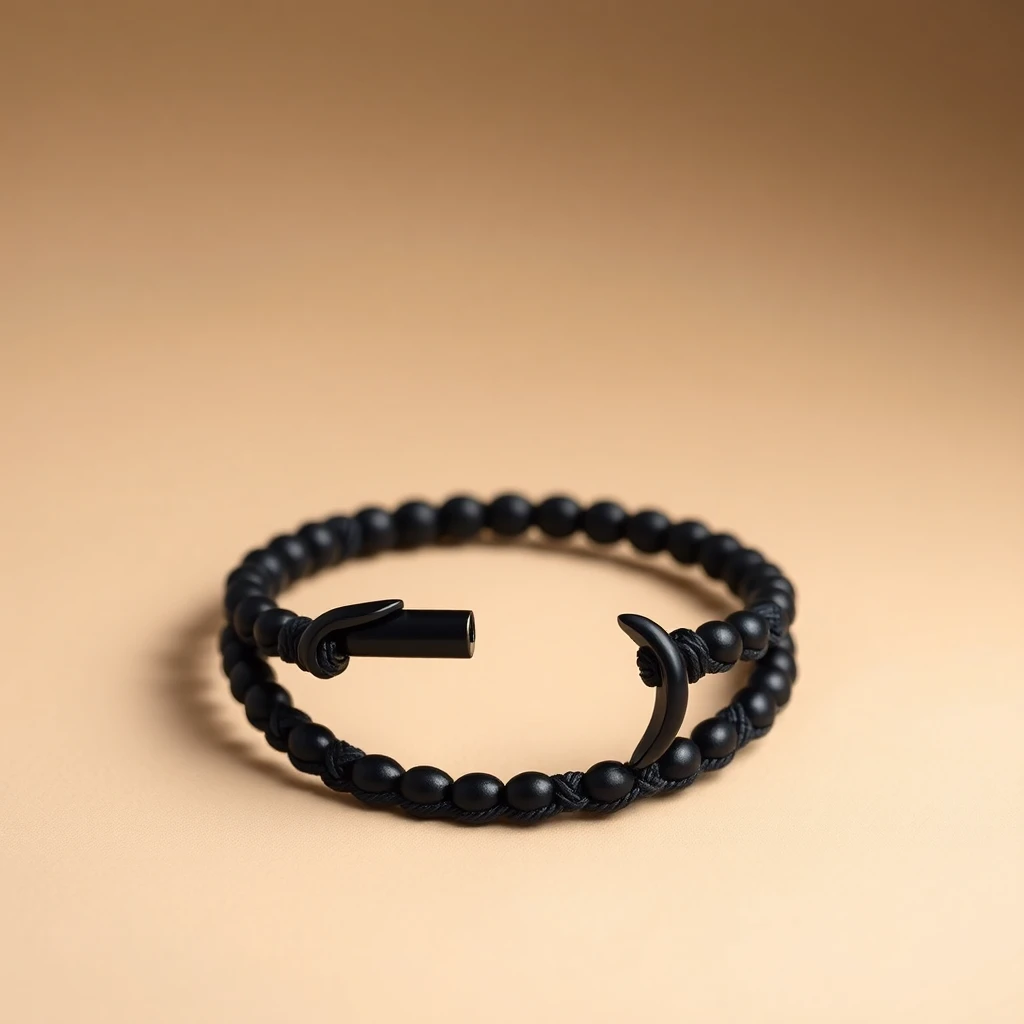 Bracelet tour H Full Noir