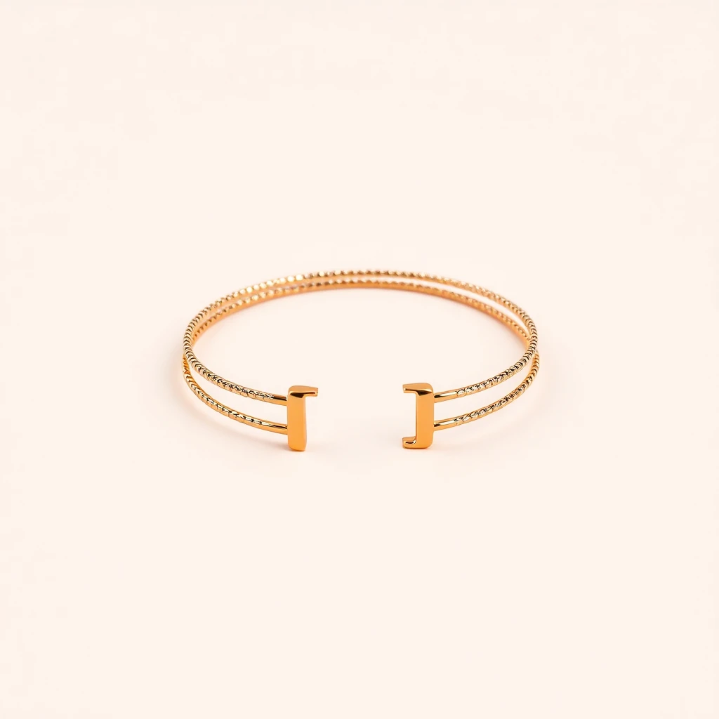 Bracelet tour H Jaune Or Rose