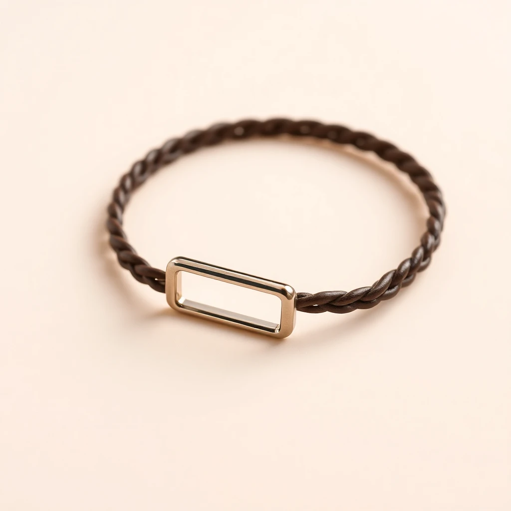 Bracelet tour H Marron Glacé