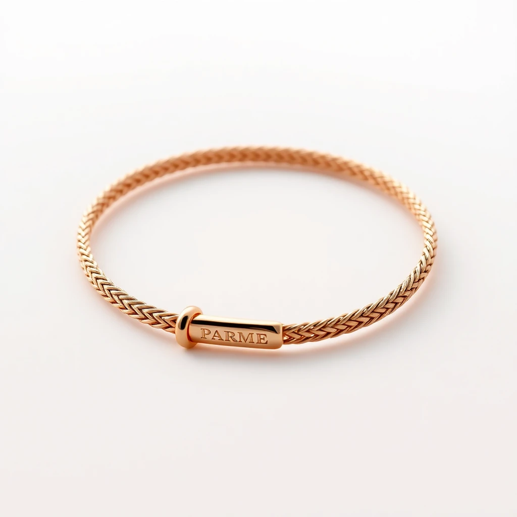 Bracelet tour H Parme Or rose