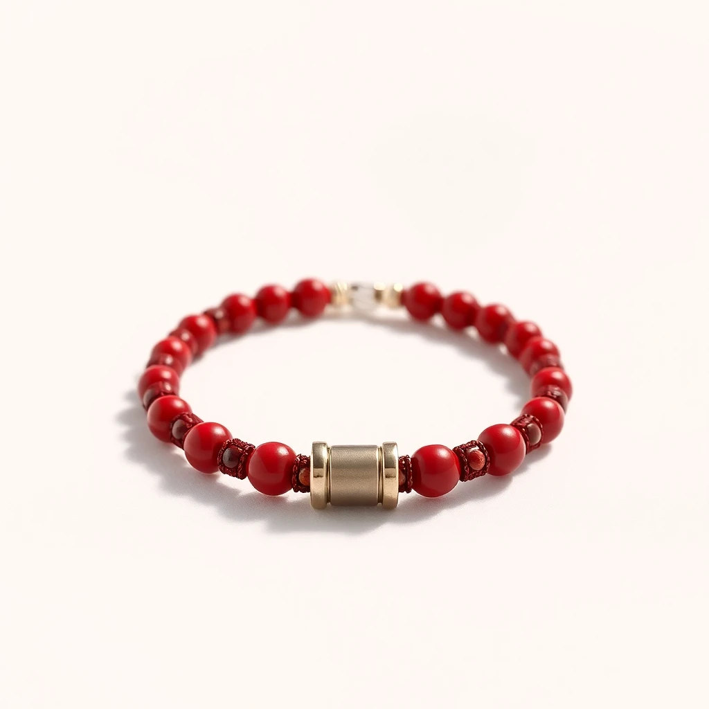 Bracelet tour H Rouge Amarante