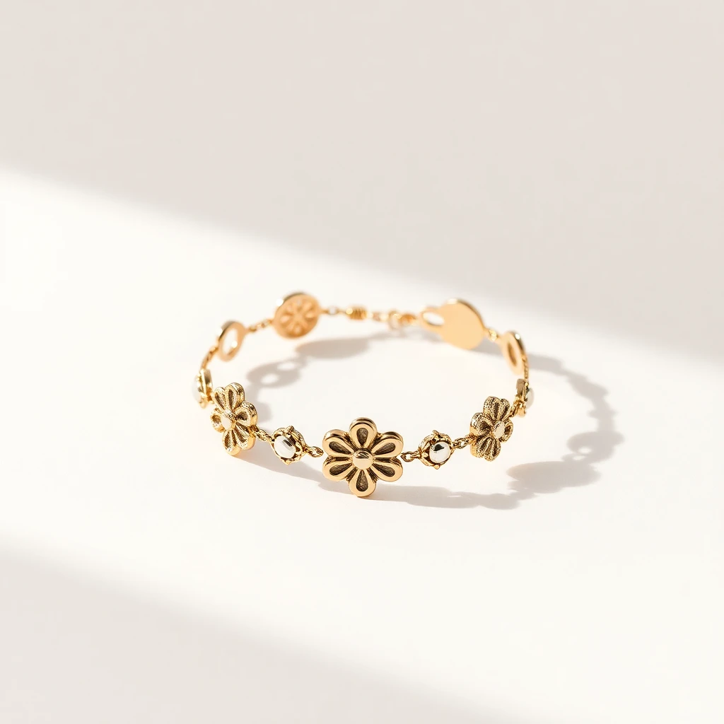 Bracelet trèfles 5 motifs Agathe