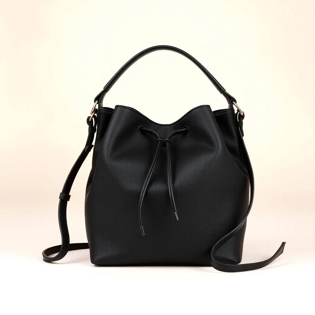 Mini Sac Hobo Wander en Nappa Matelassé Noir