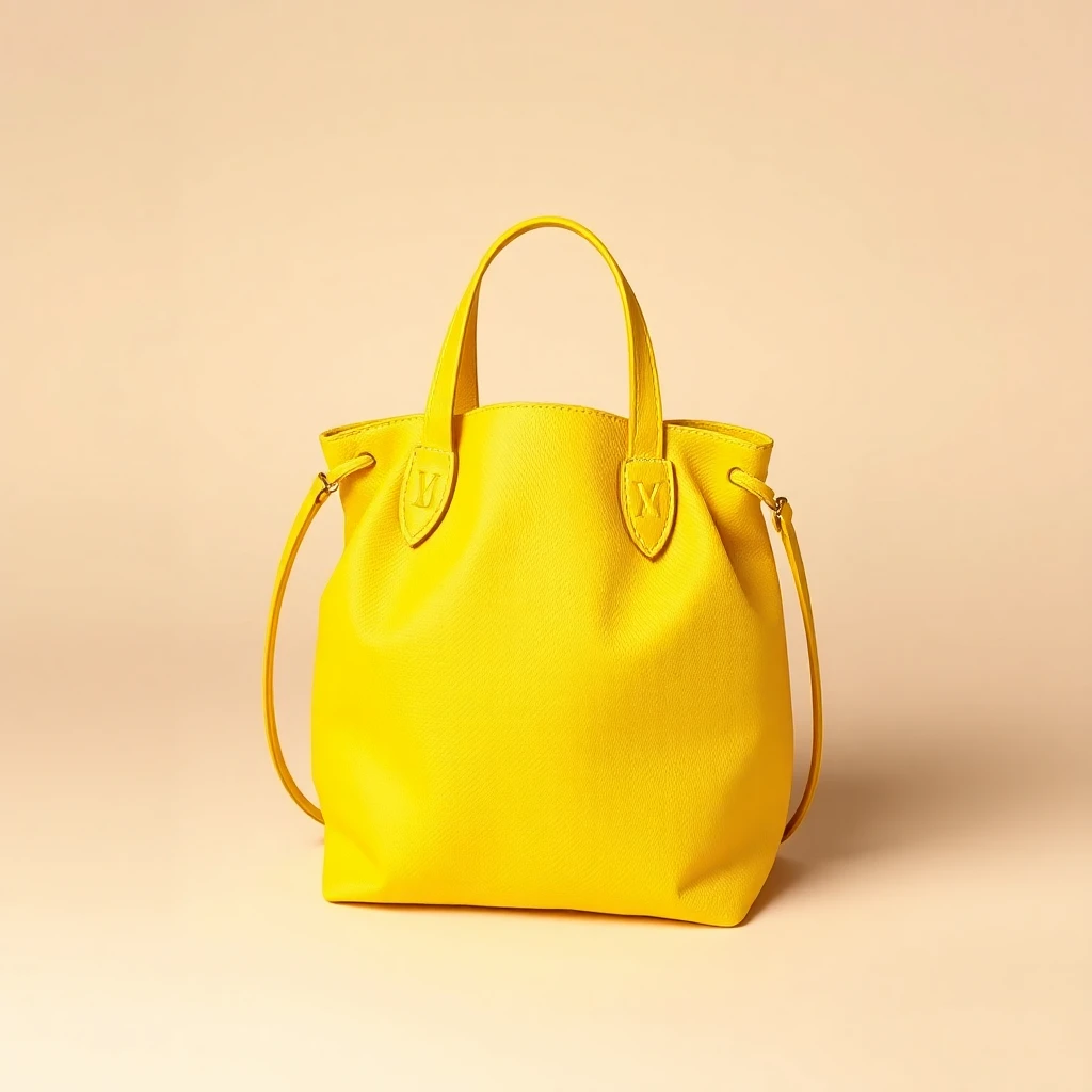 Mini Sac Matelassé Jaune