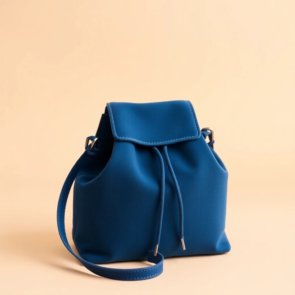 Mini sac Wander en Velours Matelassé Bleu poudre