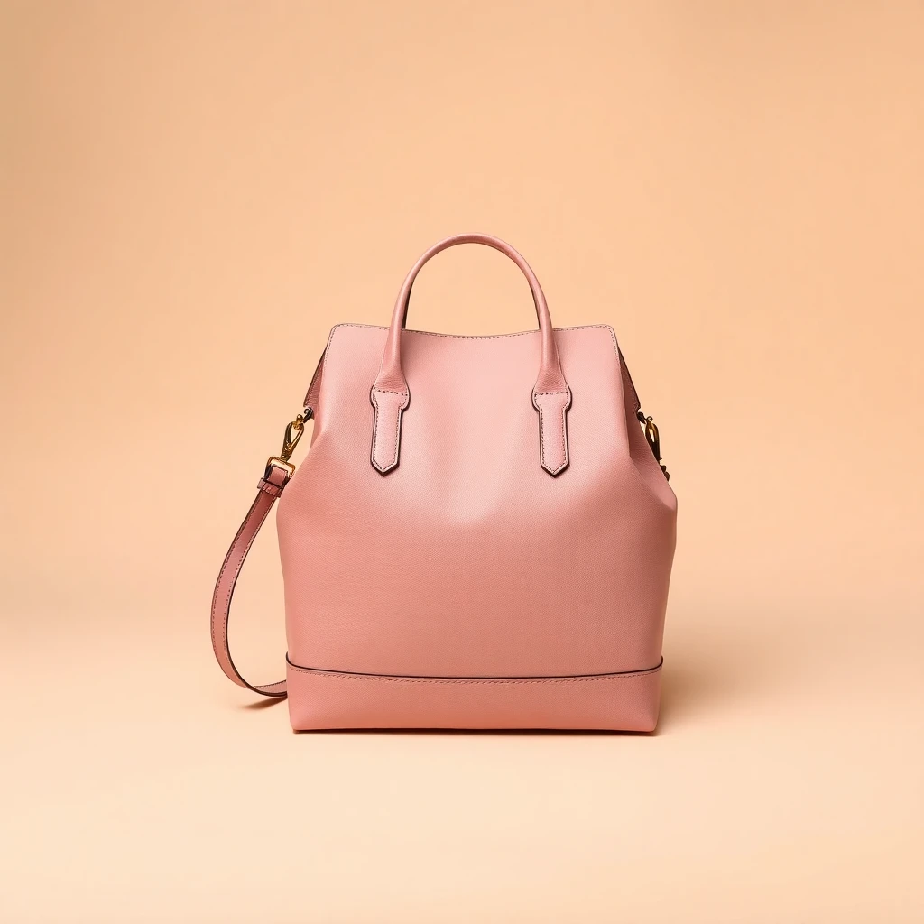 Sac Arcadie en Cuir Nappa Matelassé Rose