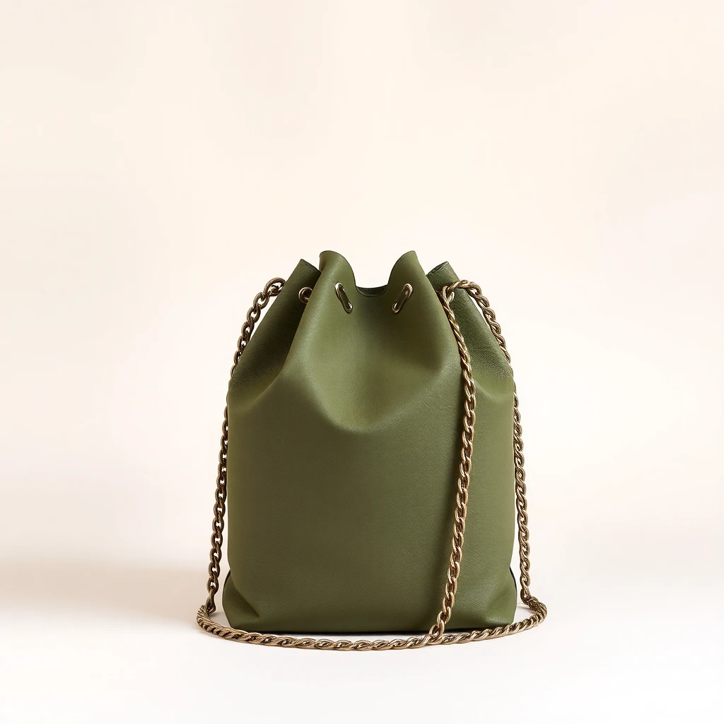 Sac Cassandre Large à Chaîne Kaki
