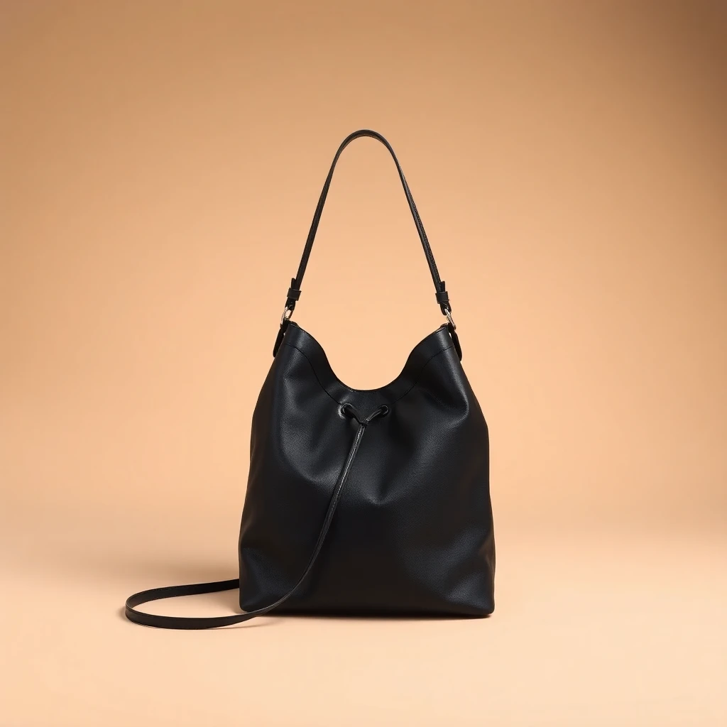 Sac Hobo Wander en Cuir Nappa Matelassé Noir