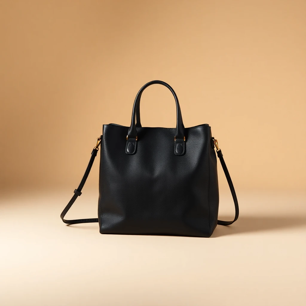 Sac Icarino en Cuir Nappa Matelassé Noir