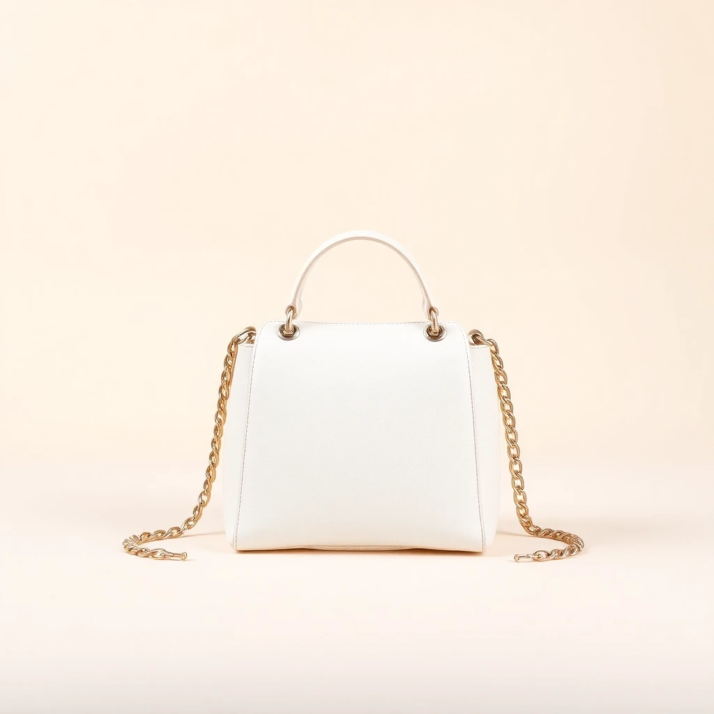 Sac Petit Vanity Chaine Blanc
